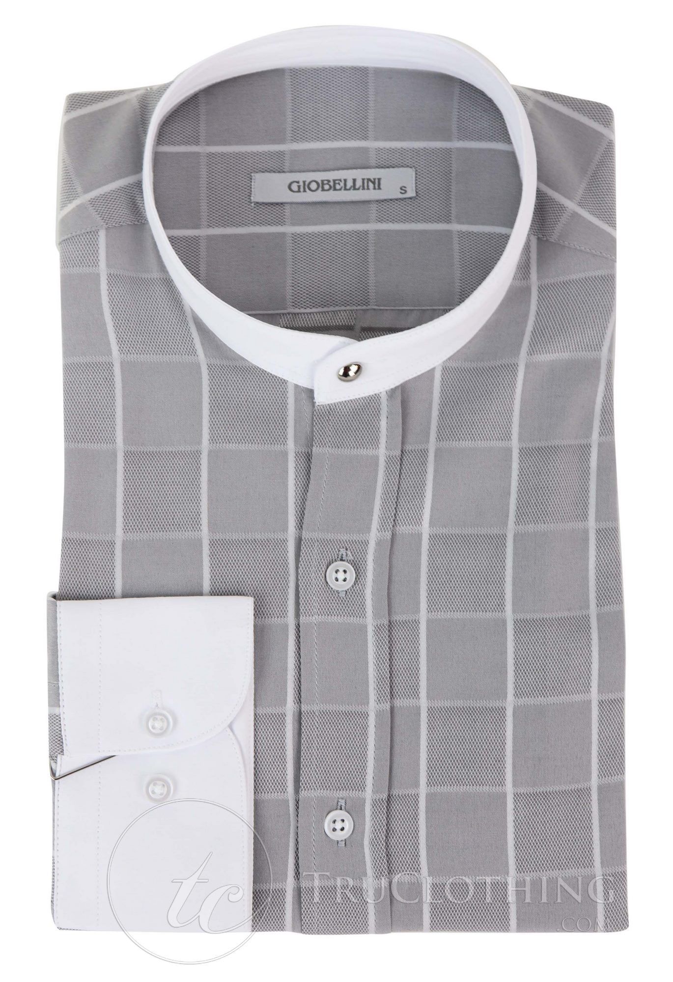 Meeste vintage ruuduline särk eemaldatava kraega