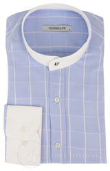 Meeste vintage ruuduline särk eemaldatava kraega