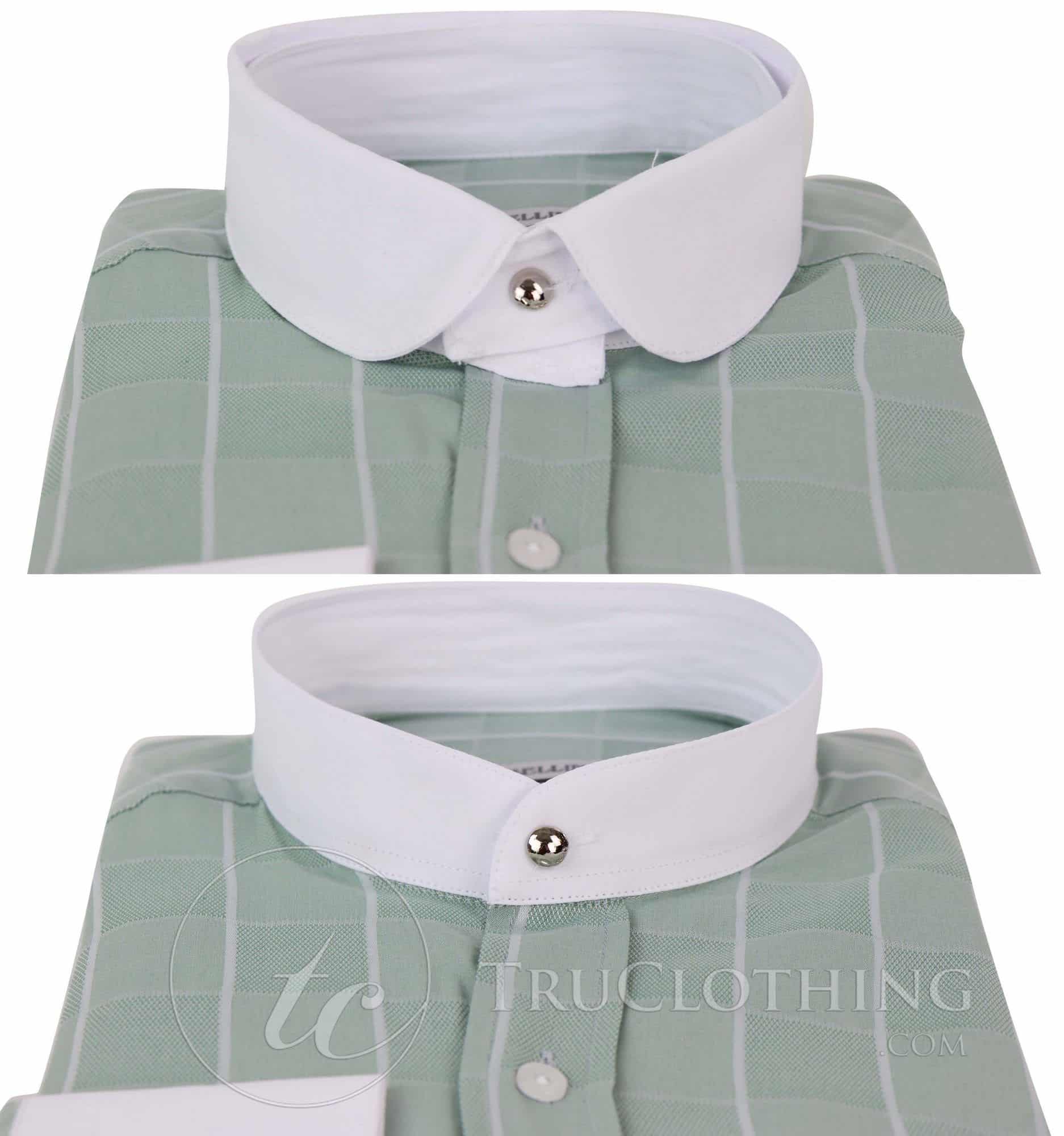 Meeste vintage ruuduline särk eemaldatava kraega