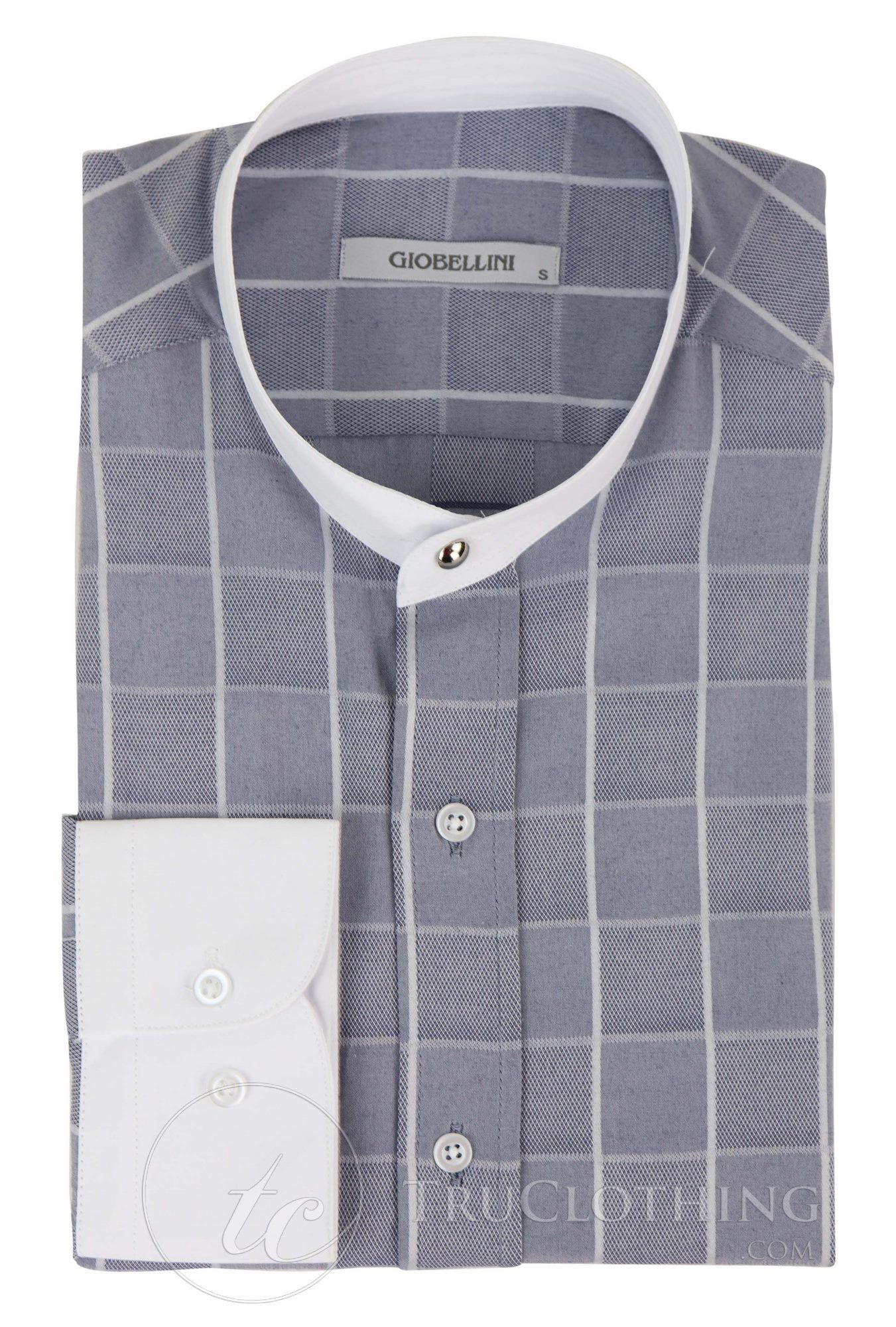 Meeste vintage ruuduline särk eemaldatava kraega