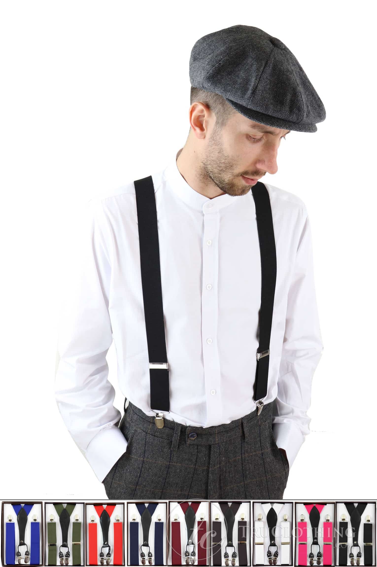 Meeste vintage püksisääre traksid/traksid - mitu värvi