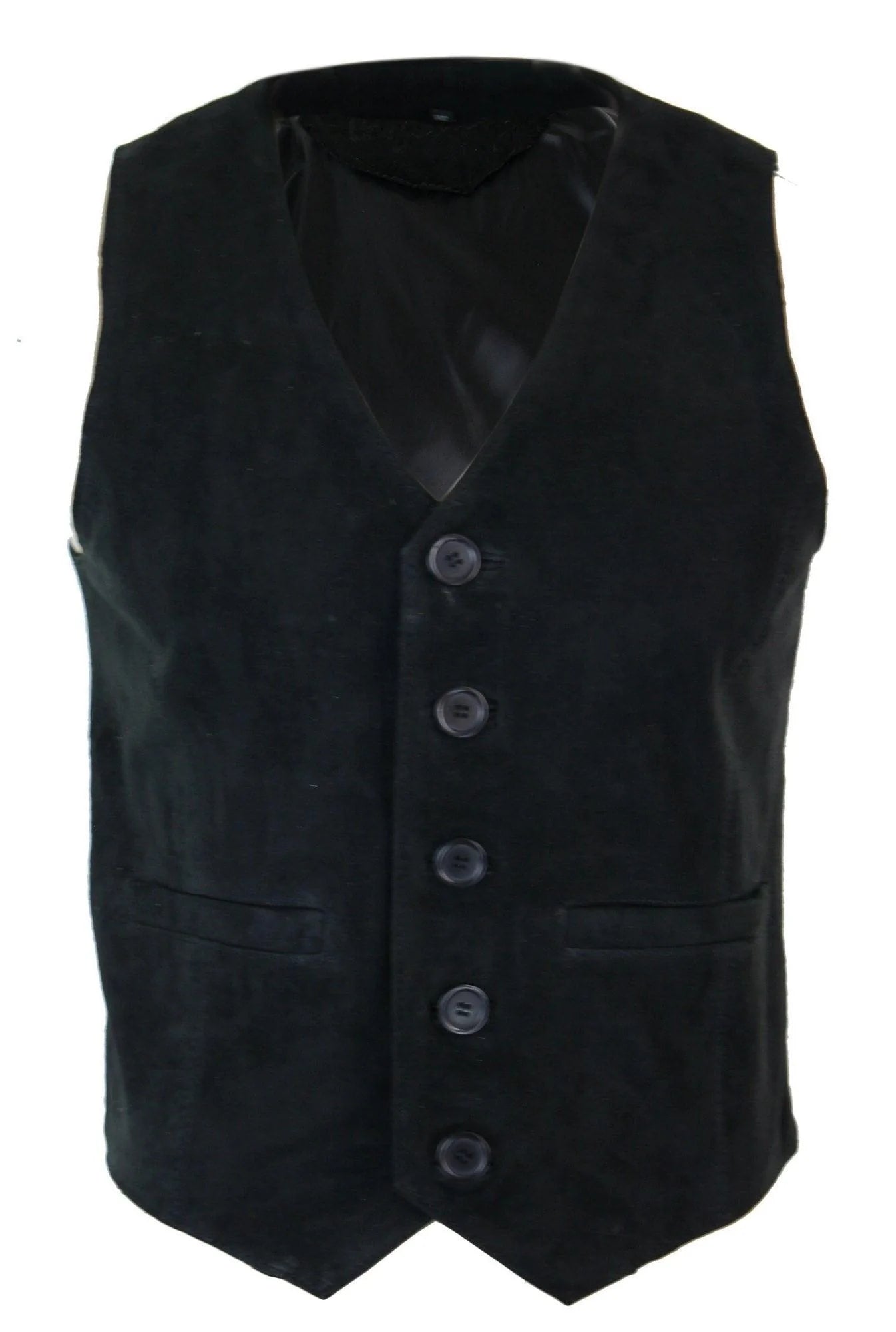 Meeste vest, ehtsast seemisnahast, retro-vintage läänelik vest, must