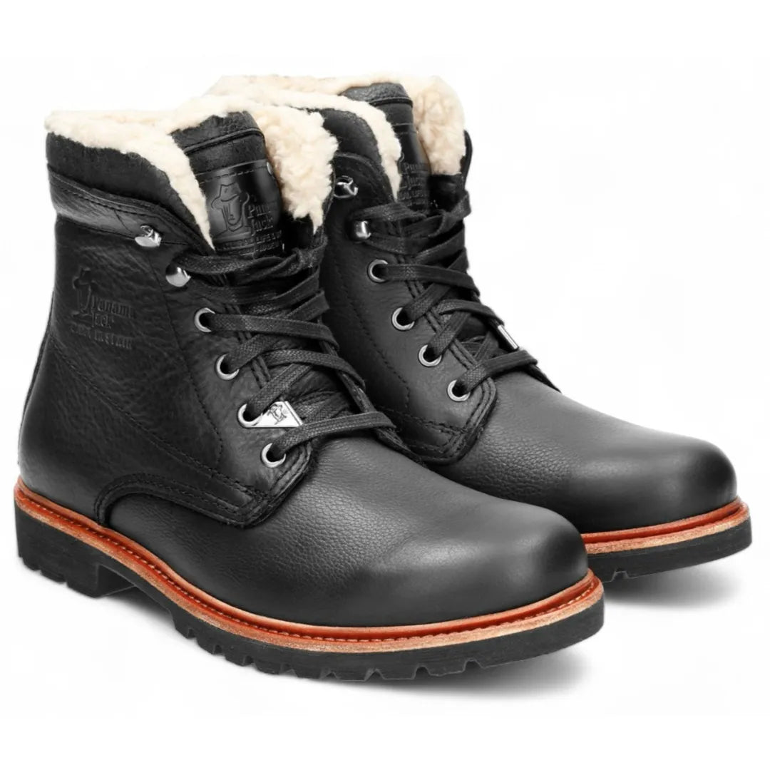P03 Aviator - meeste mustad nahast poolsaapad
