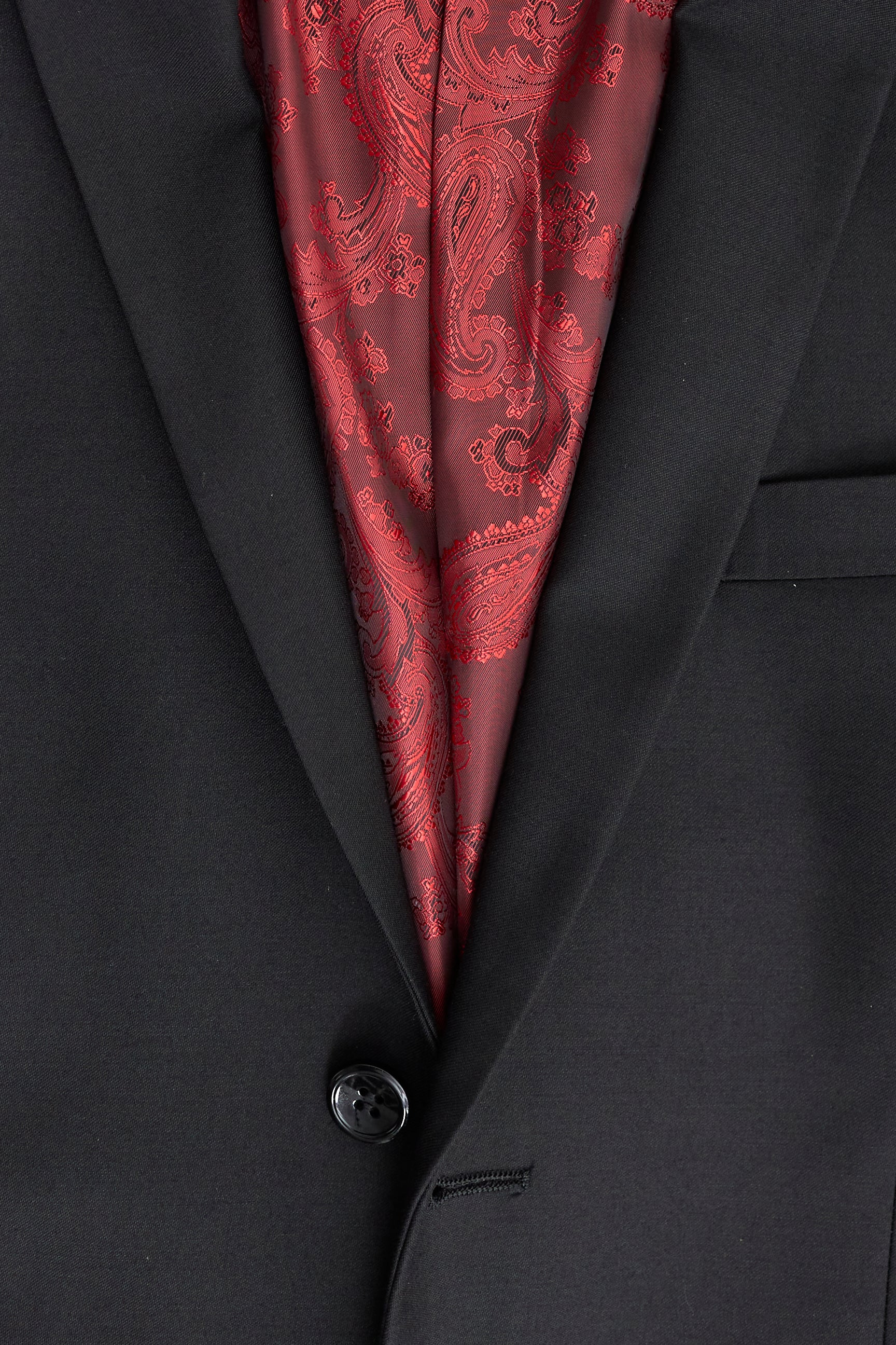 Paul Andrew Parker - meeste kolmeosaline must rätsepatööna valminud ülikond, klassikaline uksele kinnitatav leinaülikond, matused