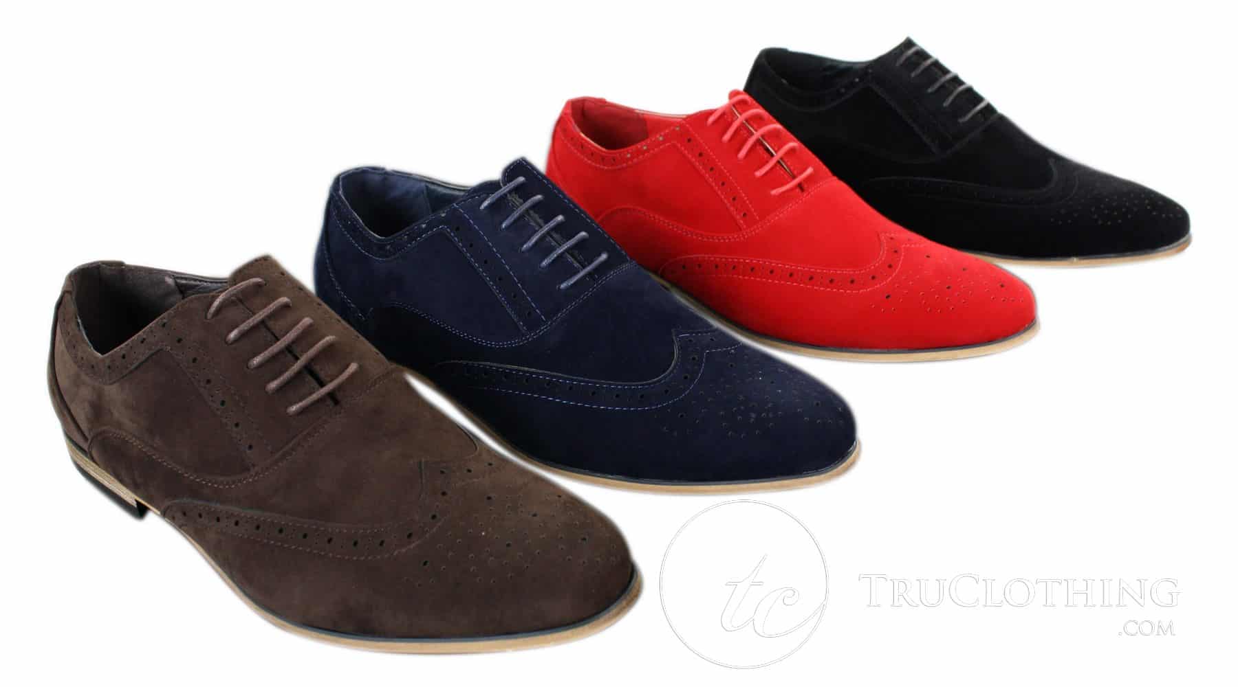Patron 238 meeste seemisnahast nahast brogue-kingad, nutikad vabaaja punased, pruunid, tumesinised, mustad paeltega kingad, retro