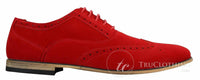 Patron 238 meeste seemisnahast nahast brogue-kingad, nutikad vabaaja punased, pruunid, tumesinised, mustad paeltega kingad, retro