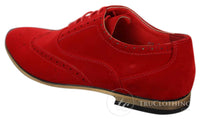 Patron 238 meeste seemisnahast nahast brogue-kingad, nutikad vabaaja punased, pruunid, tumesinised, mustad paeltega kingad, retro