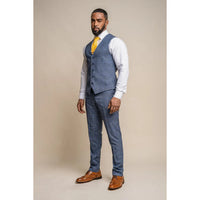 Phantom - meeste sinine ruuduline vest