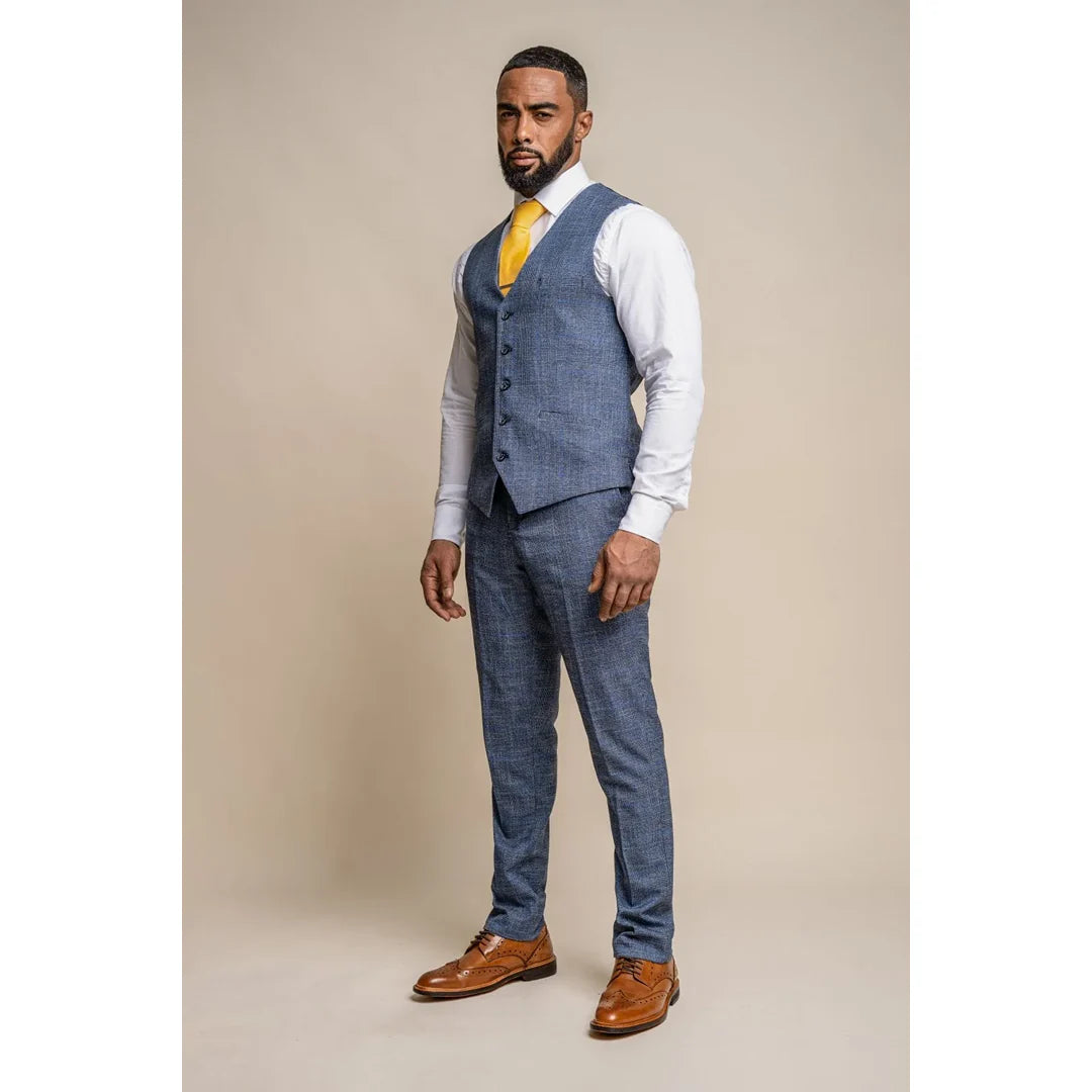 Phantom - meeste sinine ruuduline vest