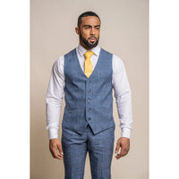 Phantom - meeste sinine ruuduline vest