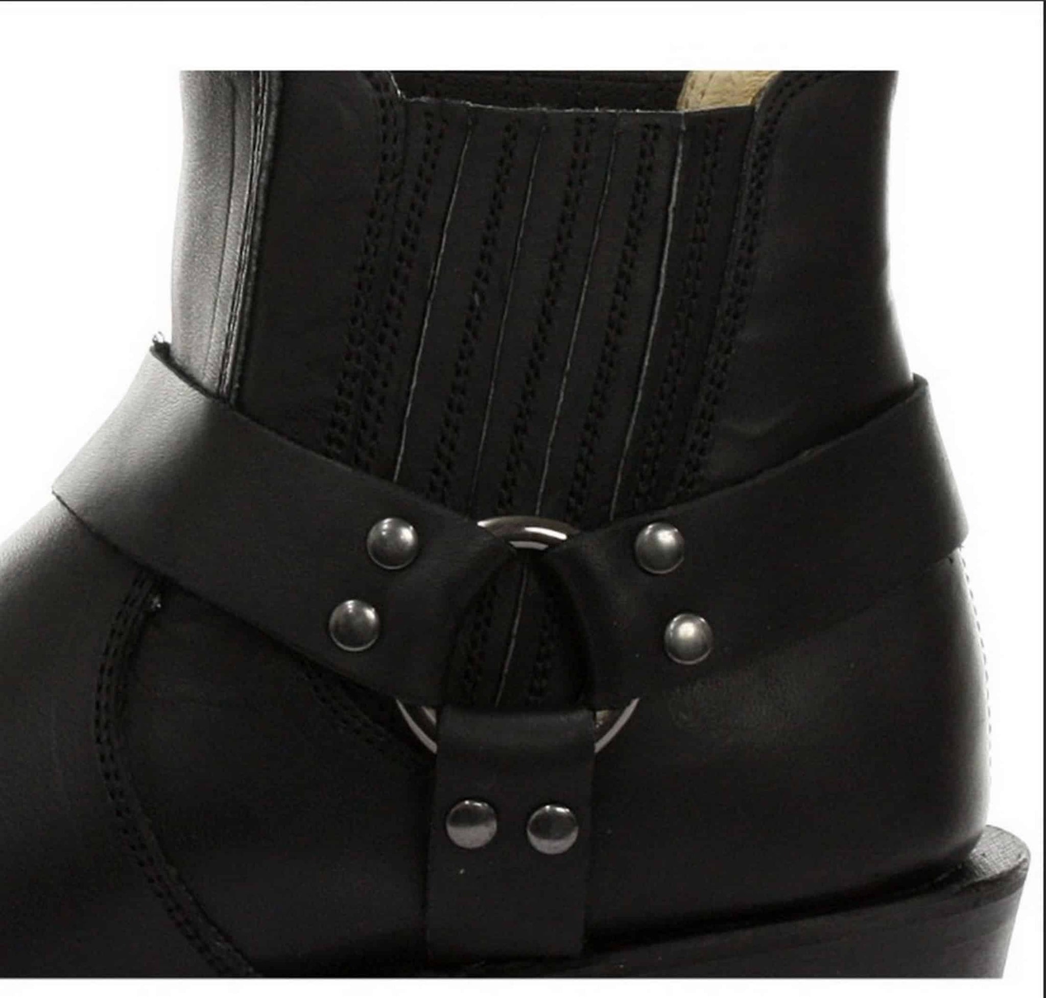 Unisex päris nahast bikerisaapad, rokk, punk, grinderitega, pandlaga, kauboi ratsutamiskingad