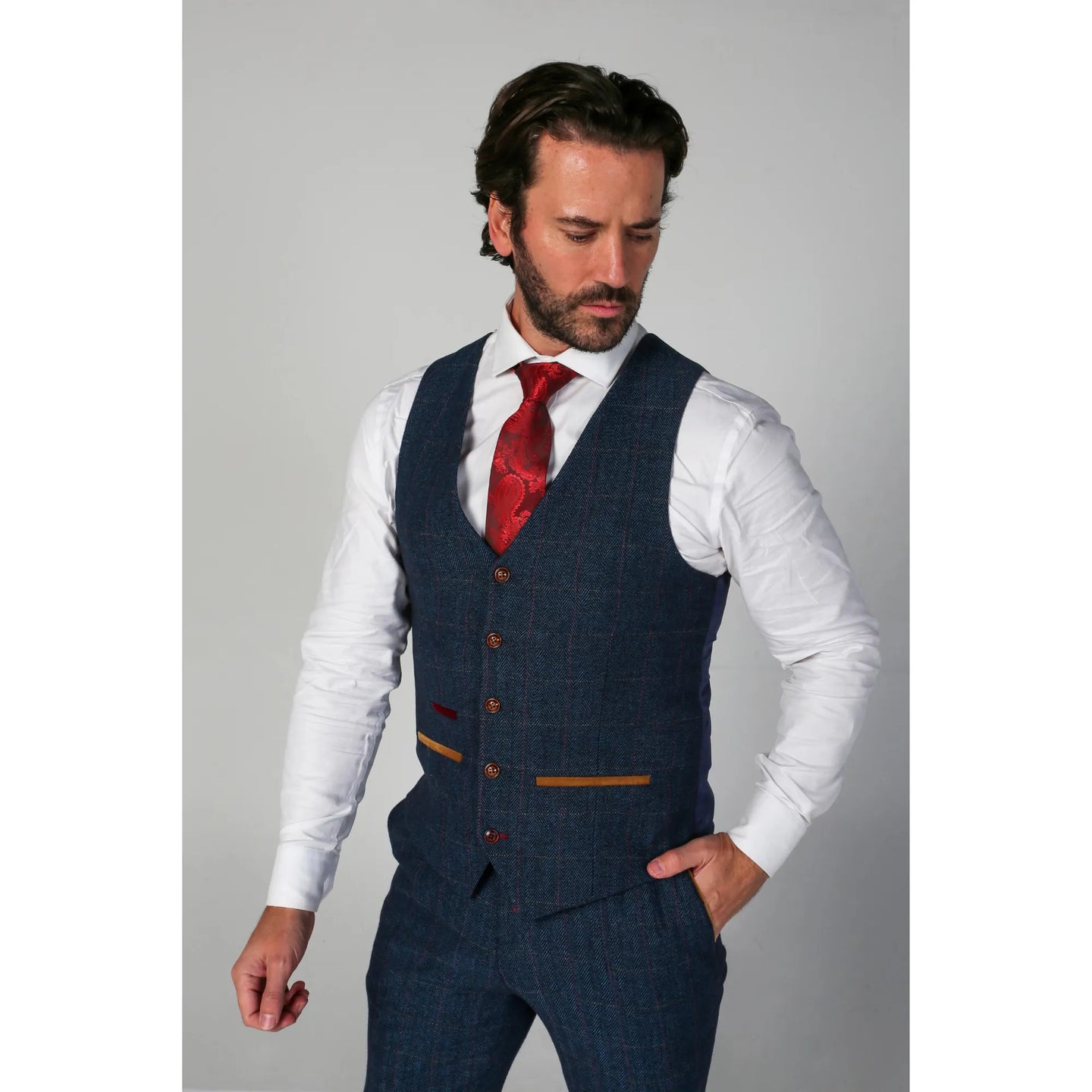 Scott - Meeste sinine tviidruuduline vest