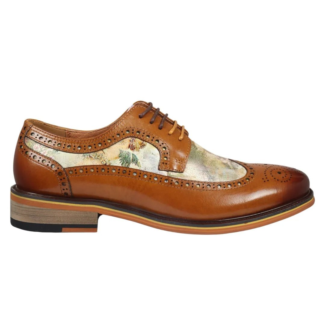 Scott - meeste pruunid ikoonilise mustriga nahast brogue-kingad