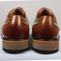 Scott - meeste pruunid ikoonilise mustriga nahast brogue-kingad