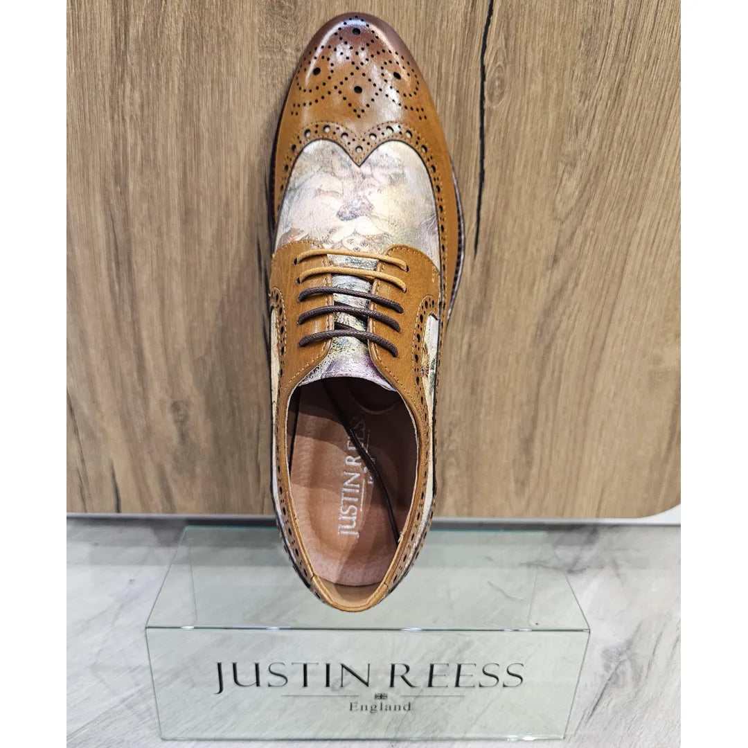Scott - meeste pruunid ikoonilise mustriga nahast brogue-kingad