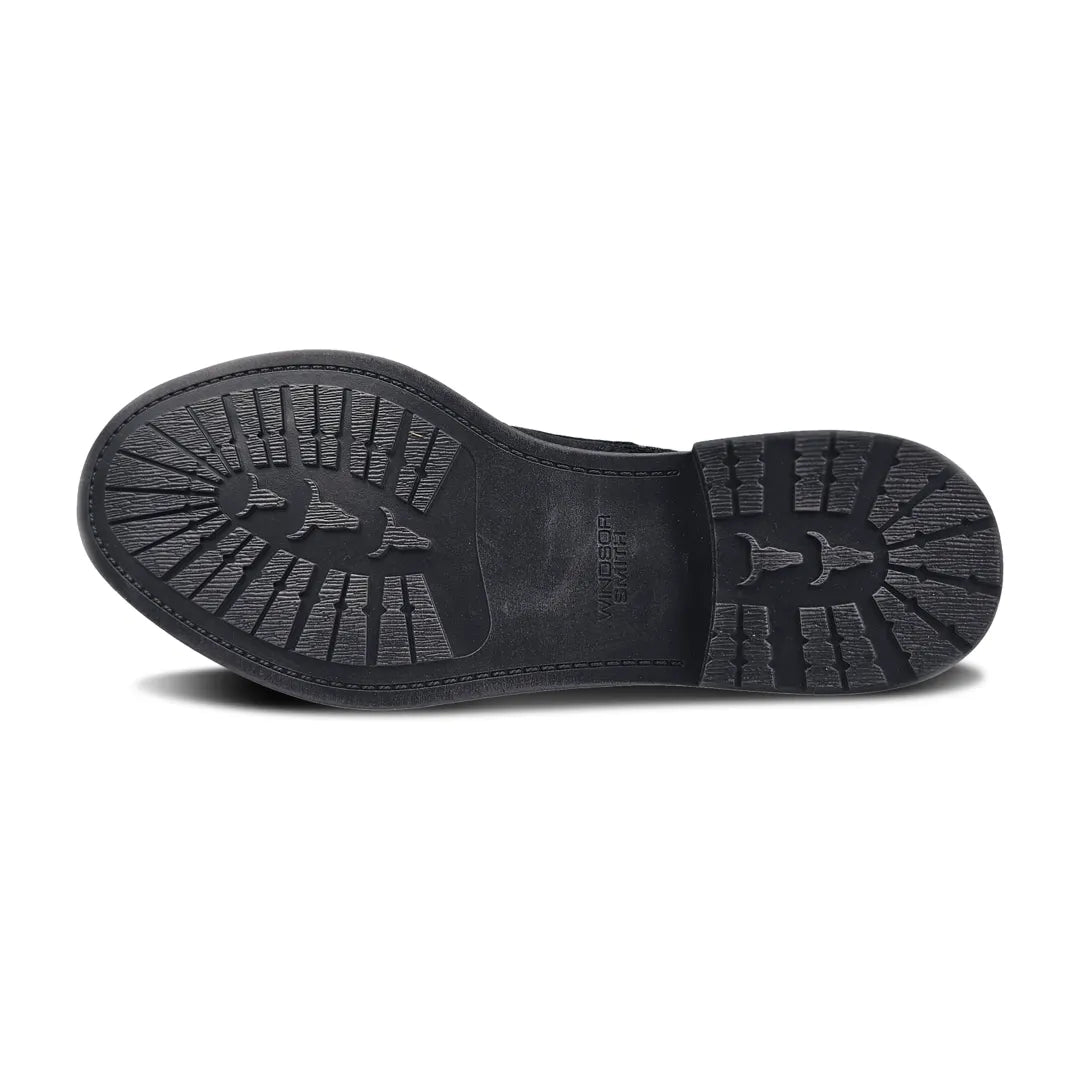 Sebastian - meeste mustad paeltega nahast kõrbesaapad