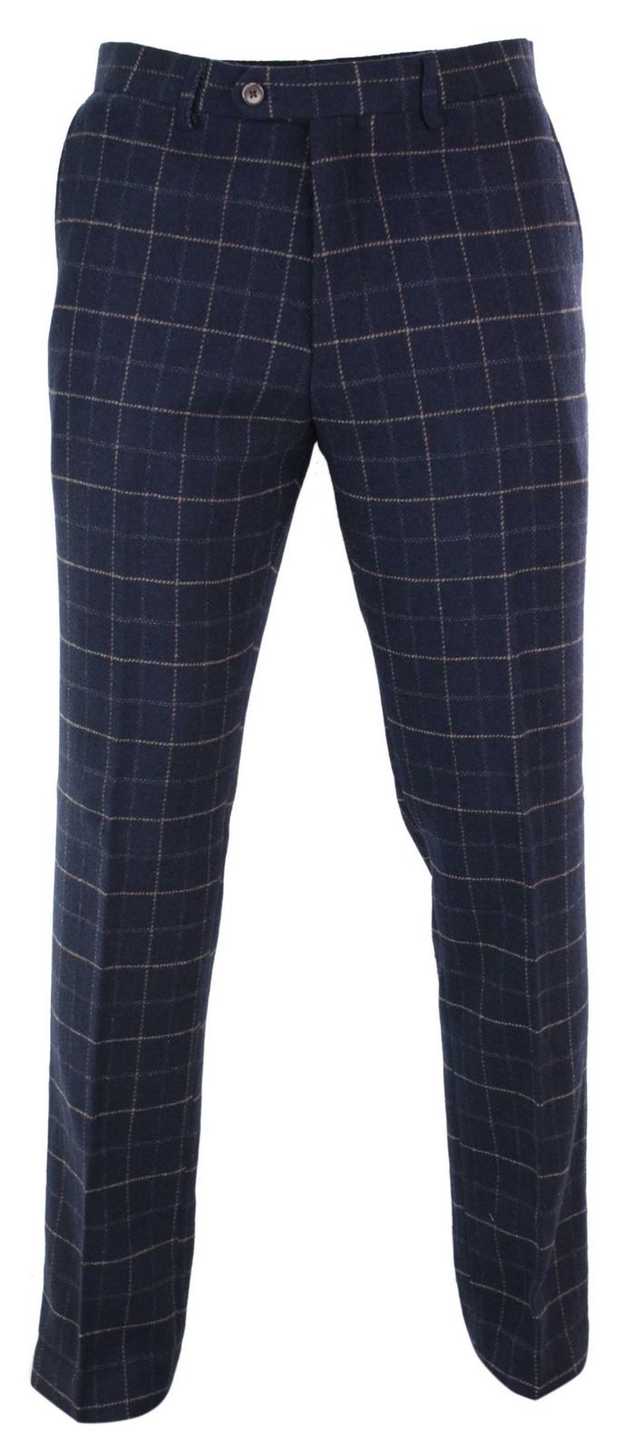 Cavani Shelby - meeste klassikalised tviidruudulised vintage Peaky Blinders püksid