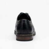 Stokes - meeste mustad nahast tiivakujulised brogue-nahast paeltega kingad