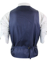 Meeste sinine tviidvest kalasabamustriga villast Peaky Blinders Vintage Retro
