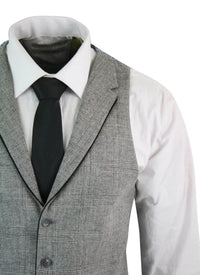 Meeste villast ruuduline kalasabakujulise mustriga tviidvest, pruun must, klassikaline vintage lõige