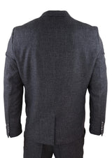 Meeste must tviidkangast kolmeosaline vintage-ülikond - STZ14