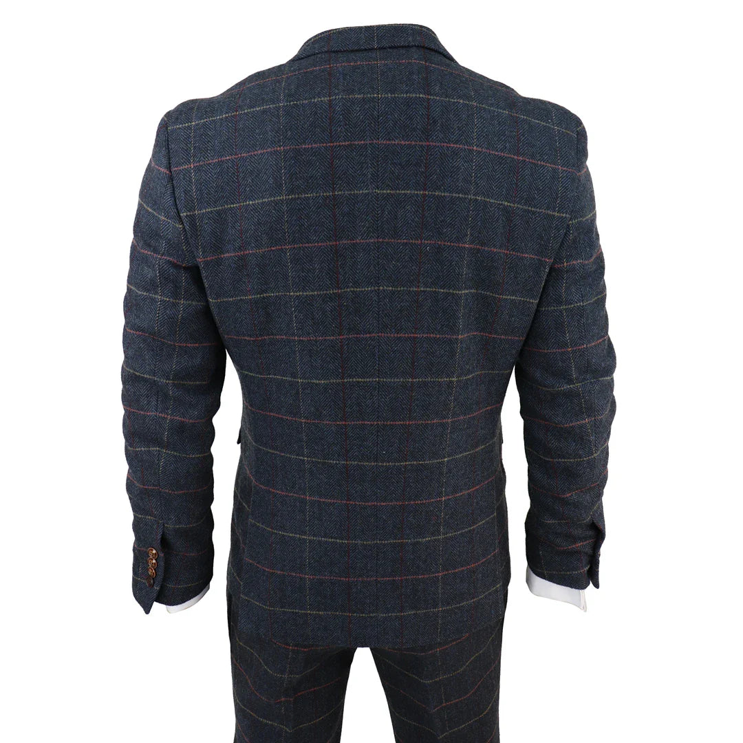 Thomas meeste tumesinine kolmeosaline tviidruuduline ülikond