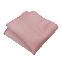 Meeste lips ja taskurätik, taskuga ruudukujuline kaelusega lips, satiin, siidist, hele tolmjas roosa, virsik