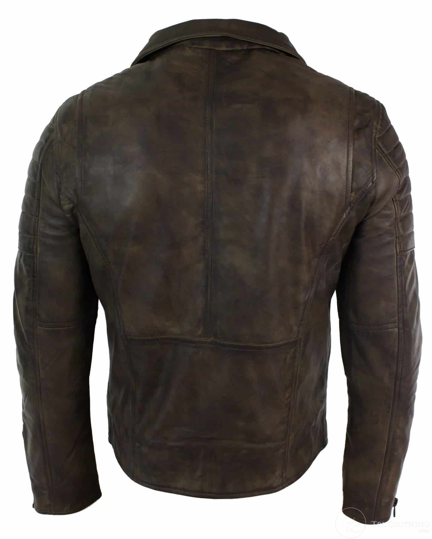 Ehtne nahk, kitsas lõige, risti lukuga, retro vintage Brando meeste jope, vintage biker-pruun