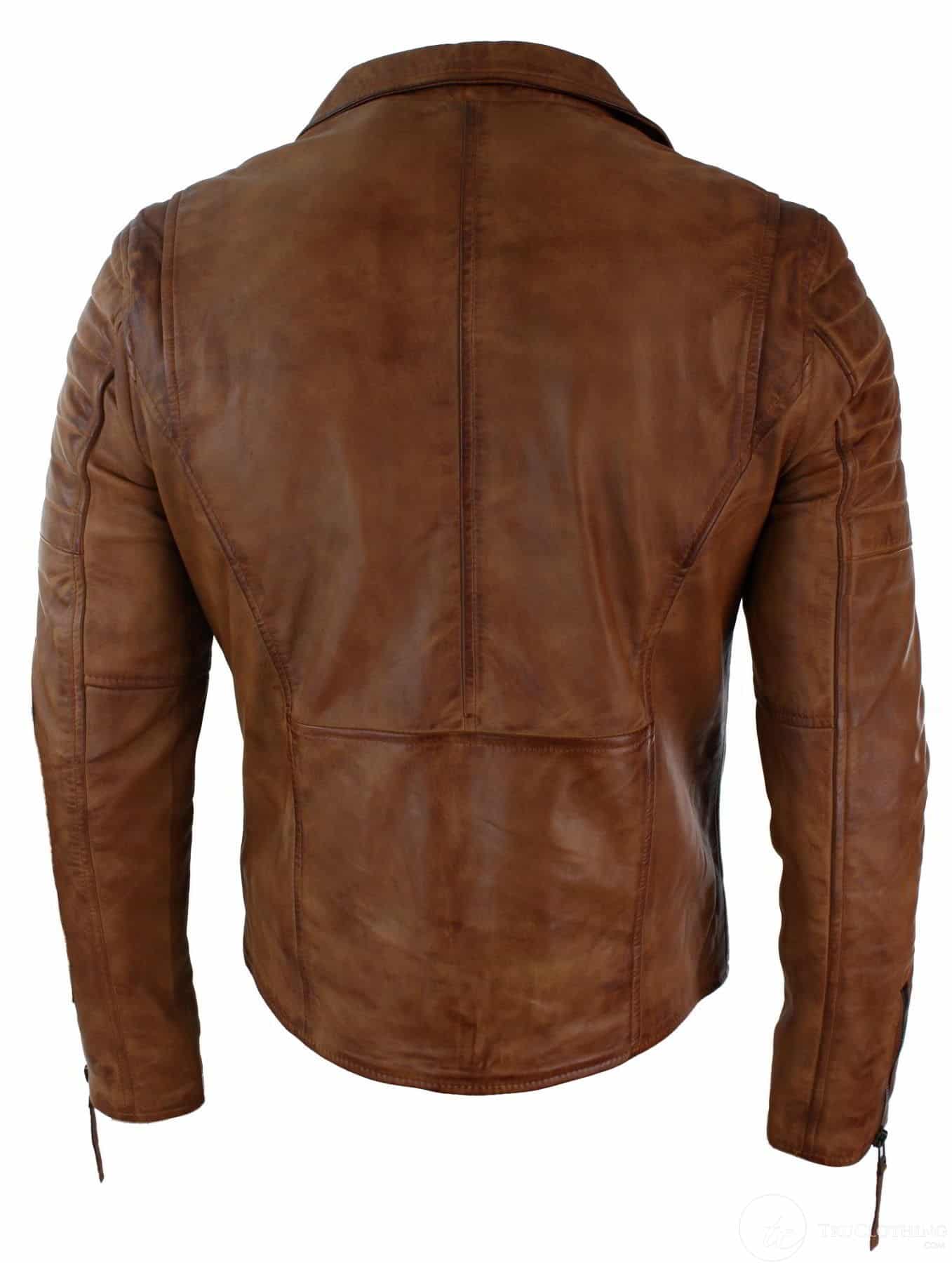 Ehtne nahk, kitsas lõige, risti lukuga meeste retro-vintage Brando jope, vintage biker-pruun