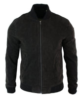 Meeste päris seemisnahast bomberjakk klassikaline retro-vintage stiilis – pruun