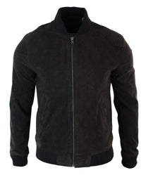 Meeste päris seemisnahast bomberjakk klassikaline retro-vintage stiilis – pruun