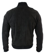 Meeste päris seemisnahast bomberjakk klassikaline retro-vintage stiilis – pruun