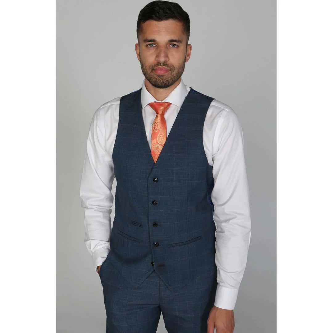 Viceroy - meeste sinine ruuduline vest
