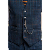 Cody - meeste tumesinine ruuduline vest