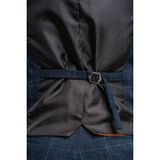 Cody - meeste tumesinine ruuduline vest