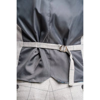 Radika - meeste helehall ruuduline vest