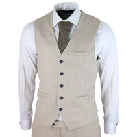 Meeste tviidruuduline Peaky Blinders vest klassikaline kalasabamustriga