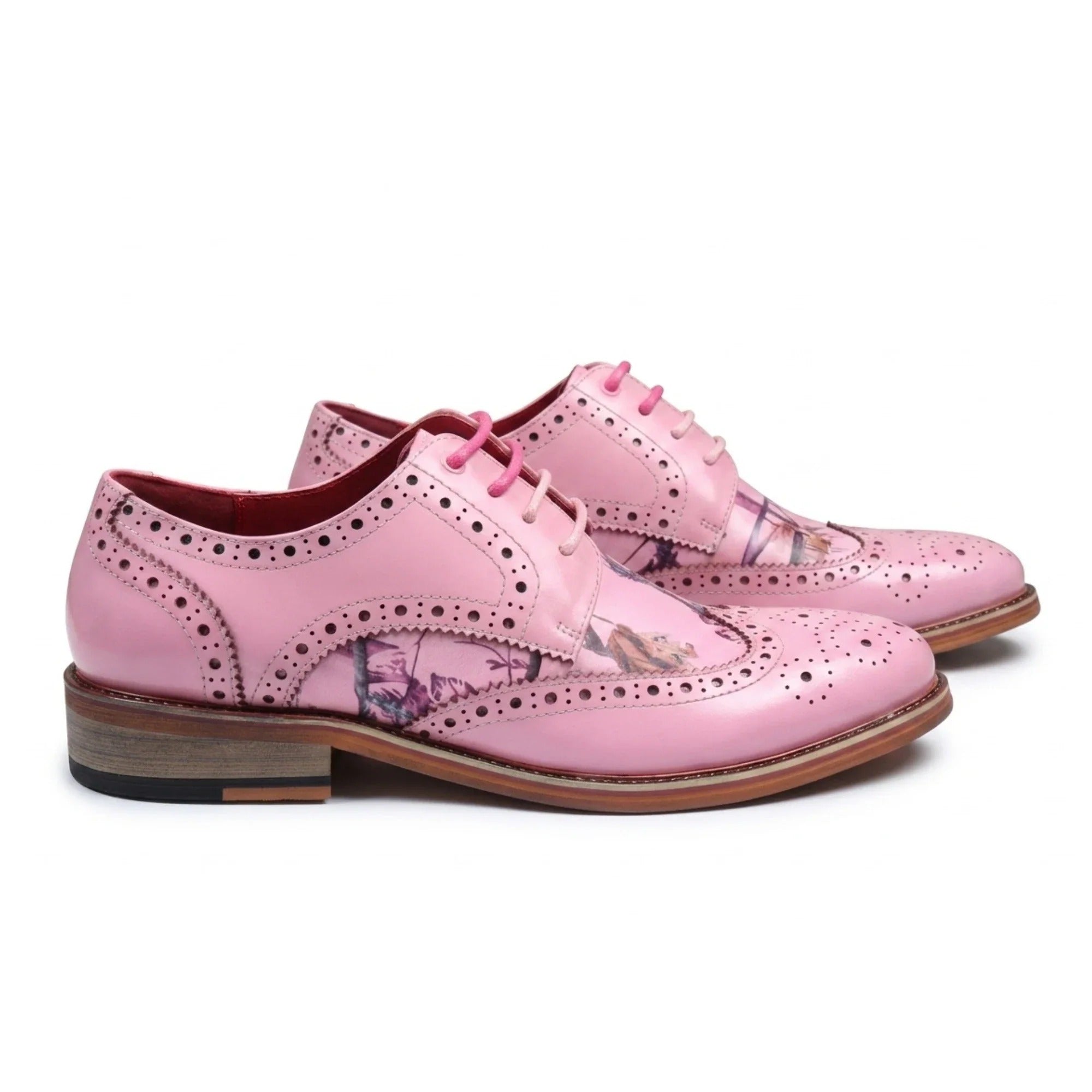 Wolf - meeste roosad lillelised tiivakujulised brogue-kingad