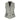 Hall vest mustade aktsentidega valgel taustal