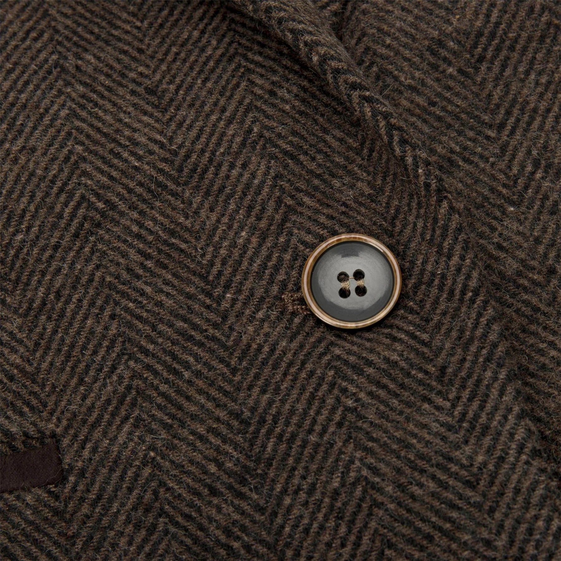 Naiste tviidist kalasabamustriga vest, pruun 1920ndate vintage rätsepatööna valminud klassikaline elegantne