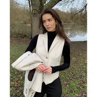 WSN15 - Naiste kreemikas villasegu tviidvest